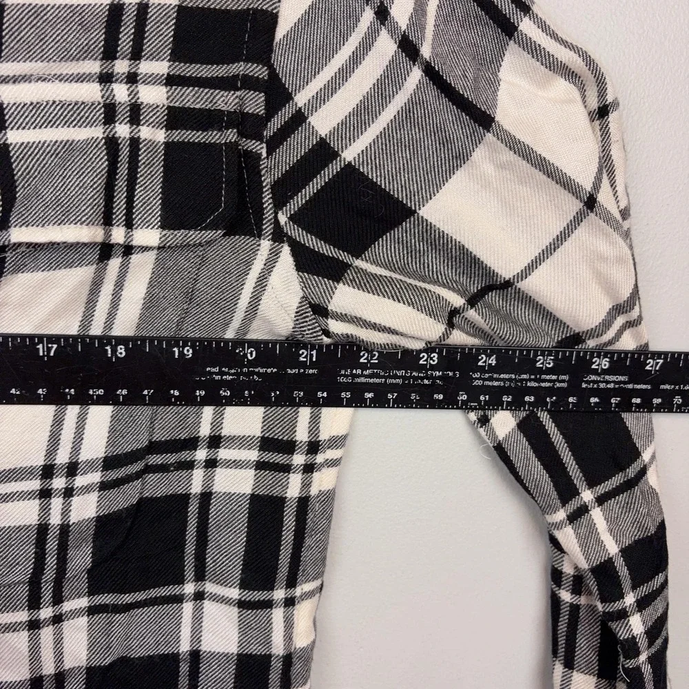 Polo Ralph Lauren Shirt men's Large Black Plaid Flannel Button Up Long‎ Sleeve